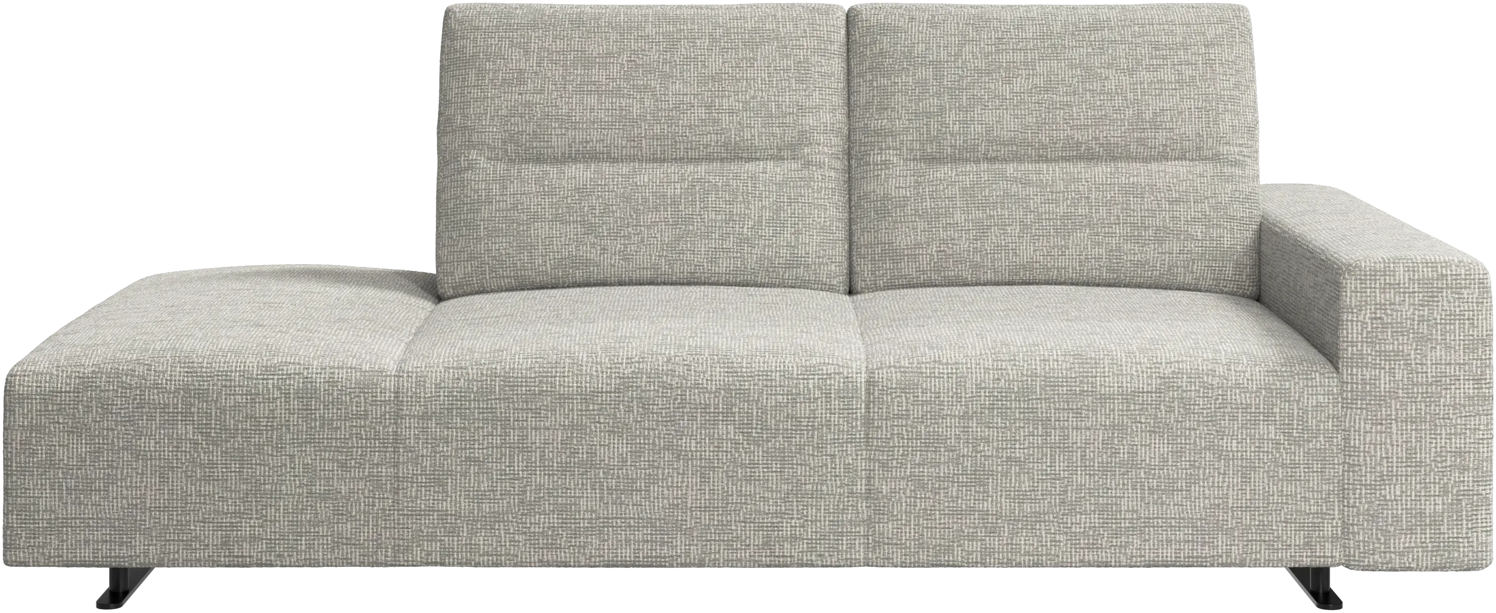 BO CONCEPT HAMPTON グレー L字or3人掛けソファファブリック Hampton sofa with adjustable back and storage on the right side